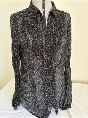 Esprit Sheer Ruffle Blouse